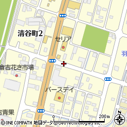 鳥取県倉吉市清谷町周辺の地図