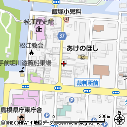 島根県松江市殿町329周辺の地図