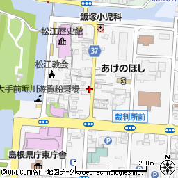 島根県松江市殿町212周辺の地図