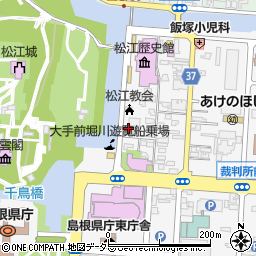 島根県松江市殿町264周辺の地図