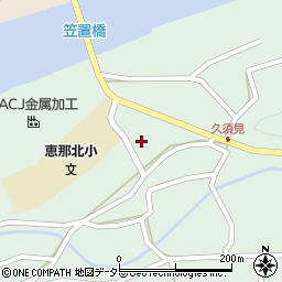 岐阜県恵那市長島町久須見181周辺の地図