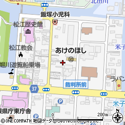 島根県松江市殿町325周辺の地図
