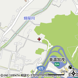 岐阜県美濃加茂市蜂屋町上蜂屋2655周辺の地図