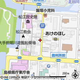 島根県松江市殿町214周辺の地図