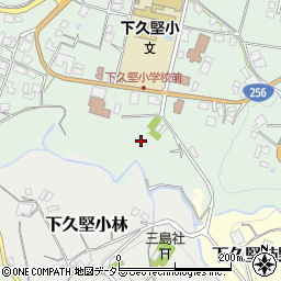 長野県飯田市下久堅周辺の地図
