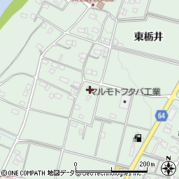 岐阜県美濃加茂市下米田町東栃井186周辺の地図