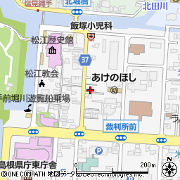 島根県松江市殿町324周辺の地図