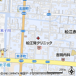 新日本婦人の会　松江支部周辺の地図