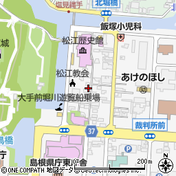 島根県松江市殿町268周辺の地図