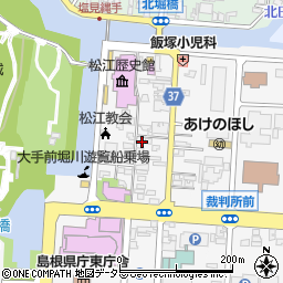 島根県松江市殿町261周辺の地図