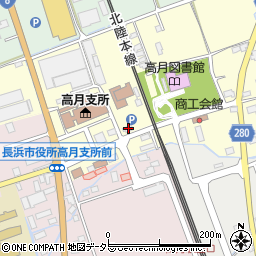 滋賀県長浜市高月町渡岸寺135-1周辺の地図