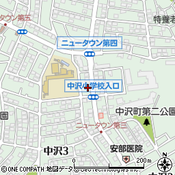 パナステージエース中沢店周辺の地図