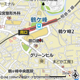 リパーク鶴ヶ峰駅前駐車場周辺の地図