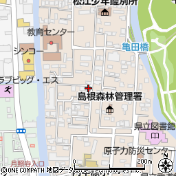 日本キリスト教団　松江教会周辺の地図