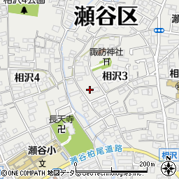 神奈川県横浜市瀬谷区相沢3丁目21周辺の地図