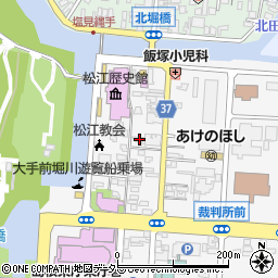 島根県松江市殿町257周辺の地図