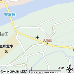 岐阜県恵那市長島町久須見204周辺の地図