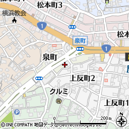 タイムズ横浜泉町駐車場周辺の地図