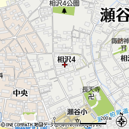 神奈川県横浜市瀬谷区相沢4丁目14周辺の地図