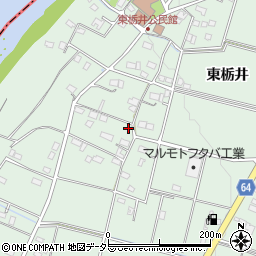岐阜県美濃加茂市下米田町東栃井176周辺の地図