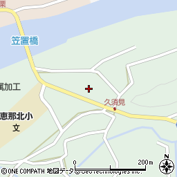岐阜県恵那市長島町久須見198周辺の地図