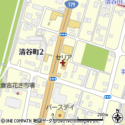 １００円ショップセリア　倉吉清谷店周辺の地図