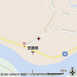 岐阜県恵那市笠置町姫栗1541周辺の地図