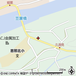 山中公民館周辺の地図