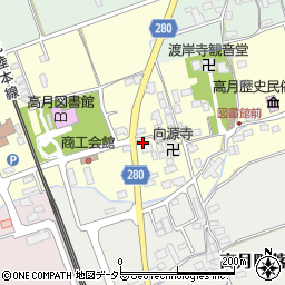 滋賀県長浜市高月町渡岸寺93周辺の地図