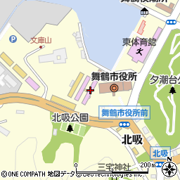 舞鶴赤れんがパーク　赤れんが２号棟・市政記念館周辺の地図