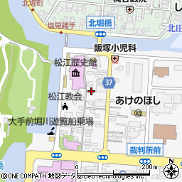 島根県松江市殿町221周辺の地図