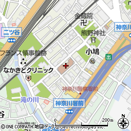 横浜市神奈川地区センター体育館周辺の地図