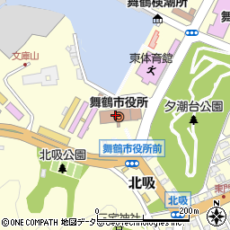 舞鶴市役所上下水道部　経営企画課・総務係周辺の地図