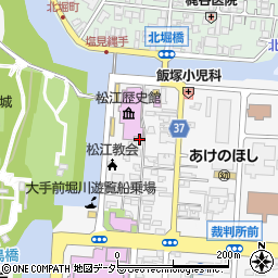 島根県松江市殿町280周辺の地図