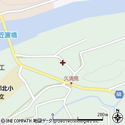 岐阜県恵那市長島町久須見210周辺の地図