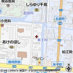 島根県松江市母衣町176周辺の地図