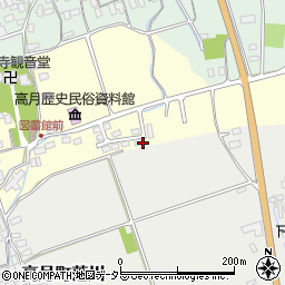 滋賀県長浜市高月町渡岸寺周辺の地図