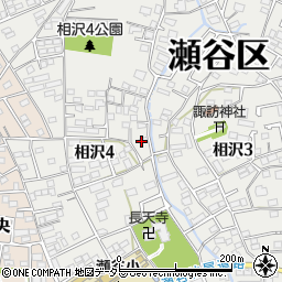 神奈川県横浜市瀬谷区相沢4丁目16周辺の地図
