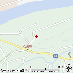 岐阜県恵那市長島町久須見254周辺の地図