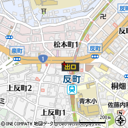 松屋反町店周辺の地図