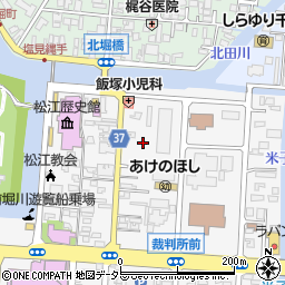 島根県松江市殿町311周辺の地図