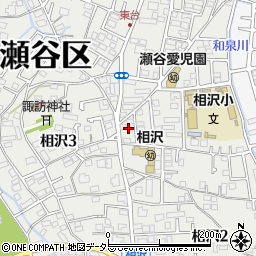 神奈川県横浜市瀬谷区相沢2丁目61周辺の地図