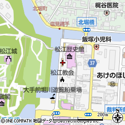 島根県松江市殿町281周辺の地図