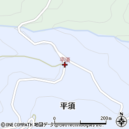 平須周辺の地図
