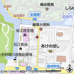 下山武道具店松江店周辺の地図