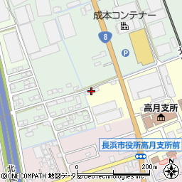 滋賀県長浜市高月町渡岸寺169周辺の地図