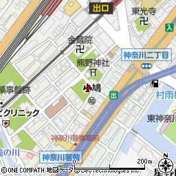 東神奈川公園周辺の地図