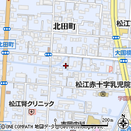 島根県松江市北田町6周辺の地図