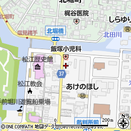 島根県松江市殿町305周辺の地図