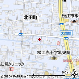 島根県松江市北田町5周辺の地図